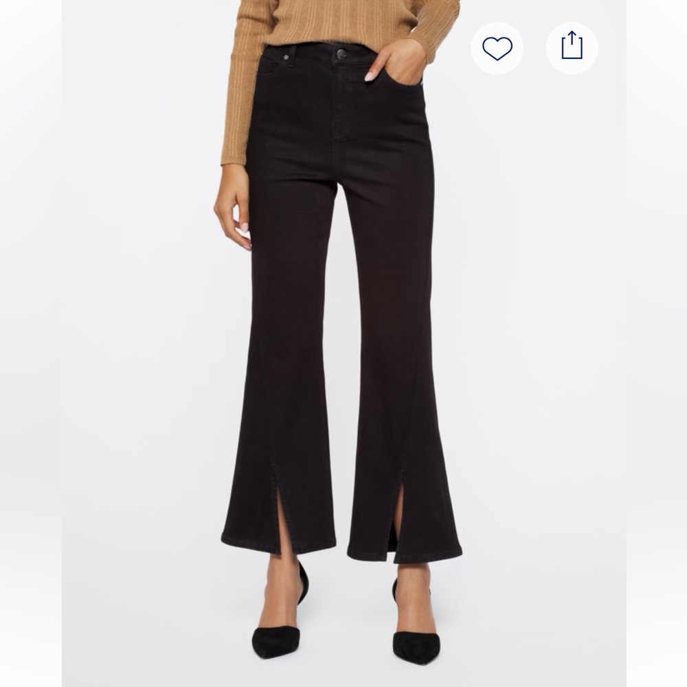 1822 Denim Davey High Rise Slim Boot cut with Front Slit